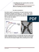 Effects of Loading on Concrete, Steel, and Timber