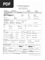 Critchlow Arnold DWI police report