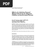 Effects of A Solution-Focused Mutual Aid Group For Hispanic Children of Incarcerated Parents