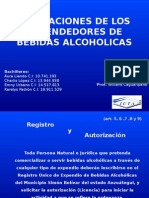 Obligaciones de Los Expendedores de Bebidas Alcoholicas