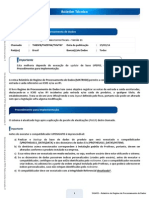 Relatorio Regime de Processamento de Dados