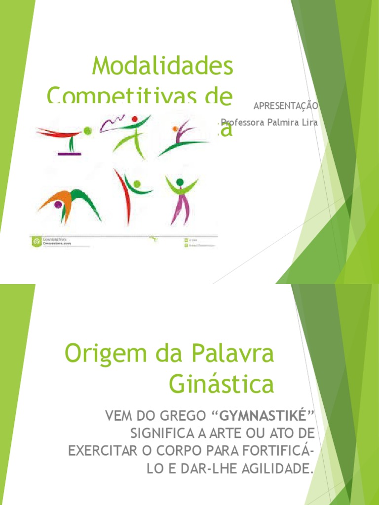 Modalidades da Ginástica Competitiva | PDF | Ginástica | Exercício físico