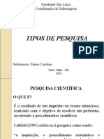 Tipos de Pesquisa