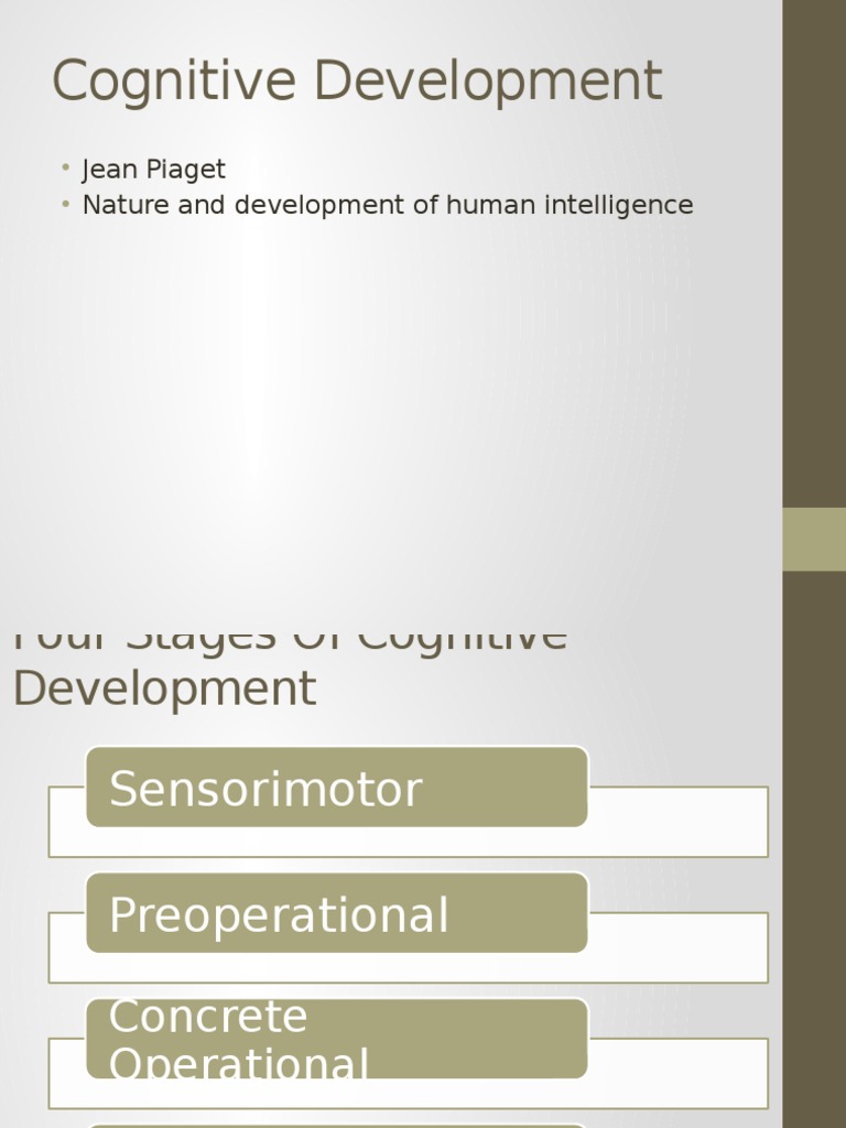 Stages of Cognitive Development by Piaget | PDF