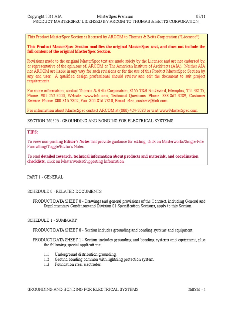 FL - Grounding and Bonding For Electrical Systems - TB | PDF ...