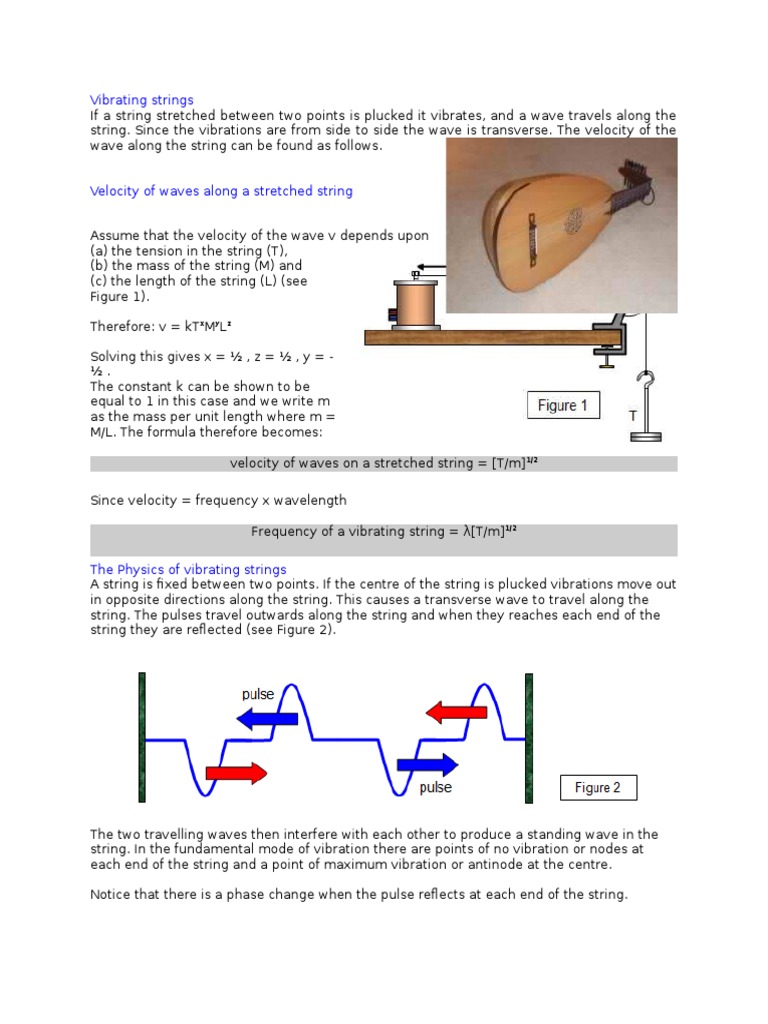 Vibrating Strings | PDF | Waves | Harmonic