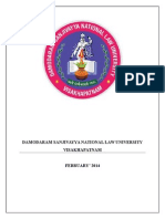 Damodaram Sanjivayya National Law University Visakhapatnam