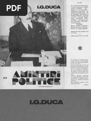 Ig Duca Amintiri Politice Volumul 2 Pdf