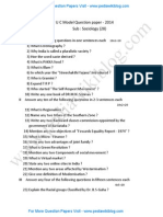 2nd PU Sociology Model QP 2