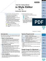 Picture Style Editor: Ver. 1.9 Instruction Manual
