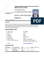 Curriculum Vitae: Khubaib Akhtar