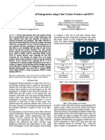 Skin Defect Detection of Pomegranates Using Color Texture Features and DWT