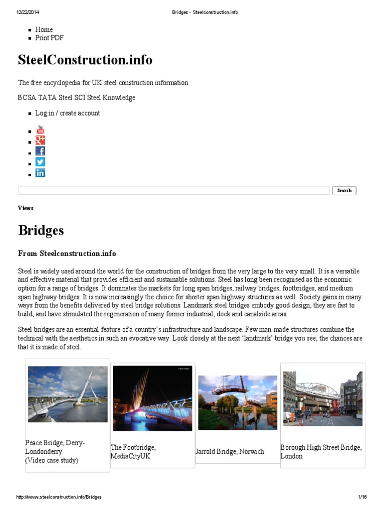 Steel Bridges: Design and Benefits | PDF | Structural Steel | Bridge