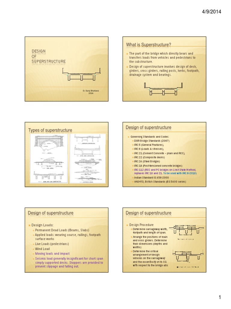 RCC Superstructure Design Overview | PDF | Bending | Stress (Mechanics)