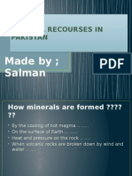 Mineral Recourses in Pakistan