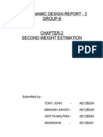 Aerodynamic Design Report - Second Weight Estimation