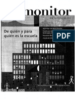 El MONITOR de La Educación de Quién y para Quién Es La Escuela