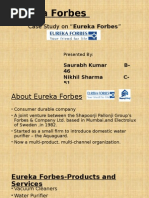 Eureka Forbes Dm Case Study Ppt