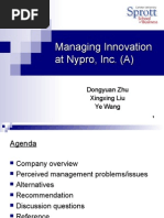 Managing Innovation at Nypro, Inc. (A)