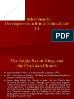 British Monarchy. Developments in British Political Life