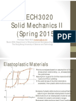 MECH3020 Solid Mechanics II (Spring 2015)