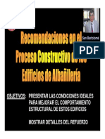 Recomendaciones Proceso Constructivo ALBAÑILERIA