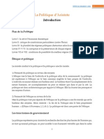 Aristote, Politique, Synthèse PDF