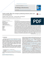 Carbon Quality Affects The Nitrogen Partitioning Between Plants and Soil Microorganisms PDF