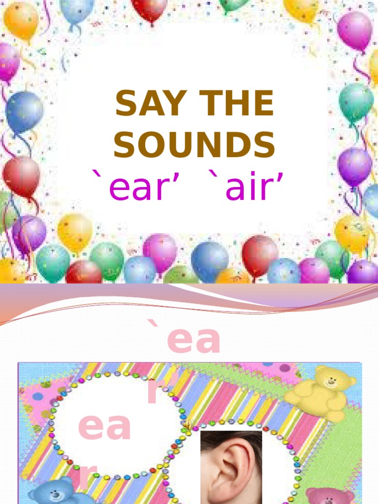 Air Sounds and Ear Words | PDF