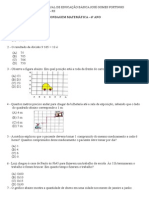 Sondagem Matemática - 6º Ano