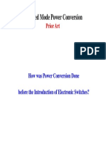 How prior art linear power converters worked and the central idea of switched mode power conversion