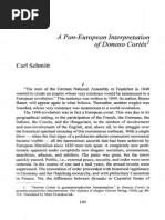 Carl Schmitt A Pan-European Interpretation of Donoso Cortes