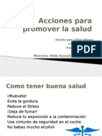 Acciones para Promover La Salud