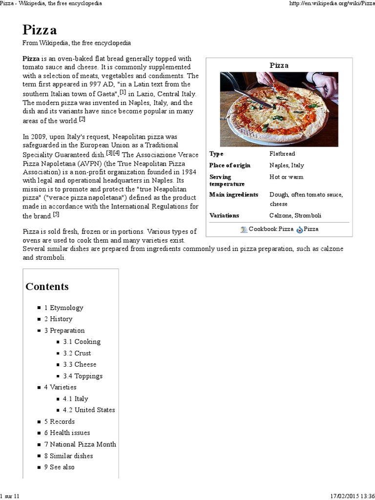 List of pizza varieties by country - Wikipedia