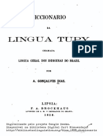 Dicionário Da Língua Tupi - 1858 - Sem Referências