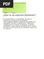 Cómo Se Compone Un Espectrofotómetro