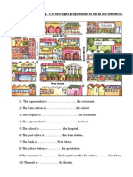 Describe The Map. Use The Right Prepositions To Fill in The Sentences