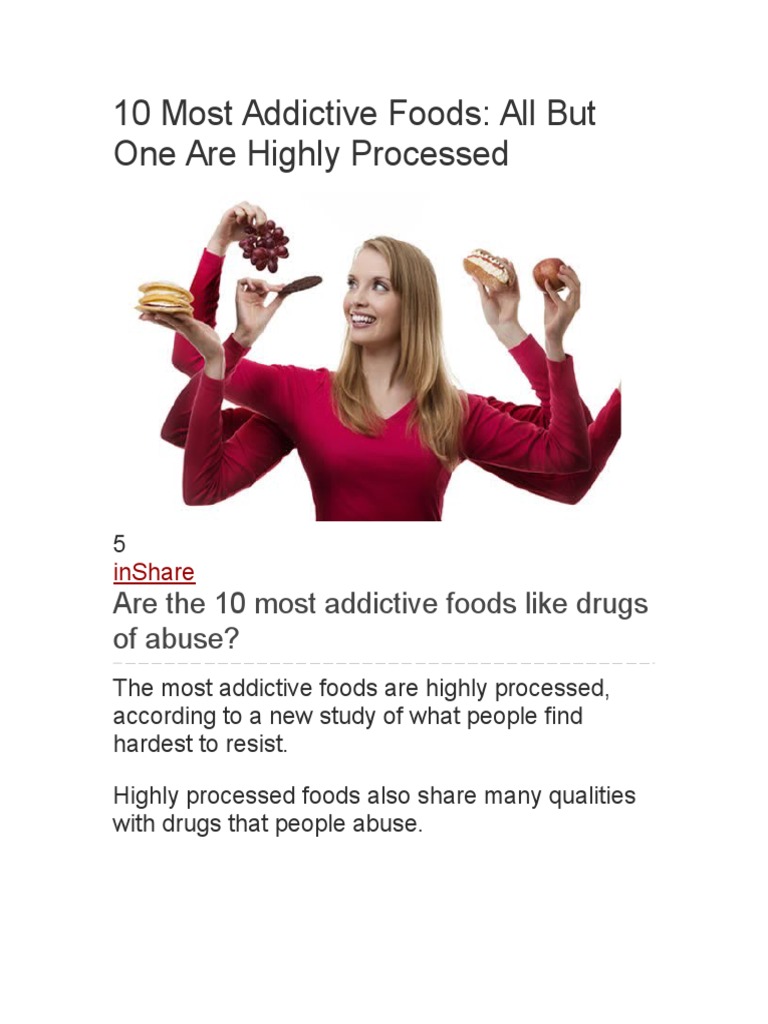 10 Most Addictive Foods | PDF | Self-Improvement | Wellness