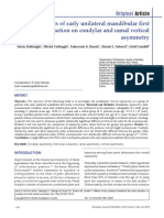 Journal Effects of Early Unilateral Mandibular First Molar Extraction On Condylar and Ramal Vertical Asymmetry