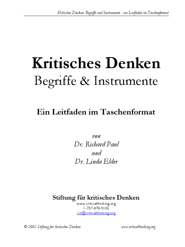 Kritisches Denken