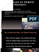 The Value of Private Property