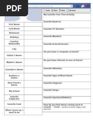 Facebook Profile 