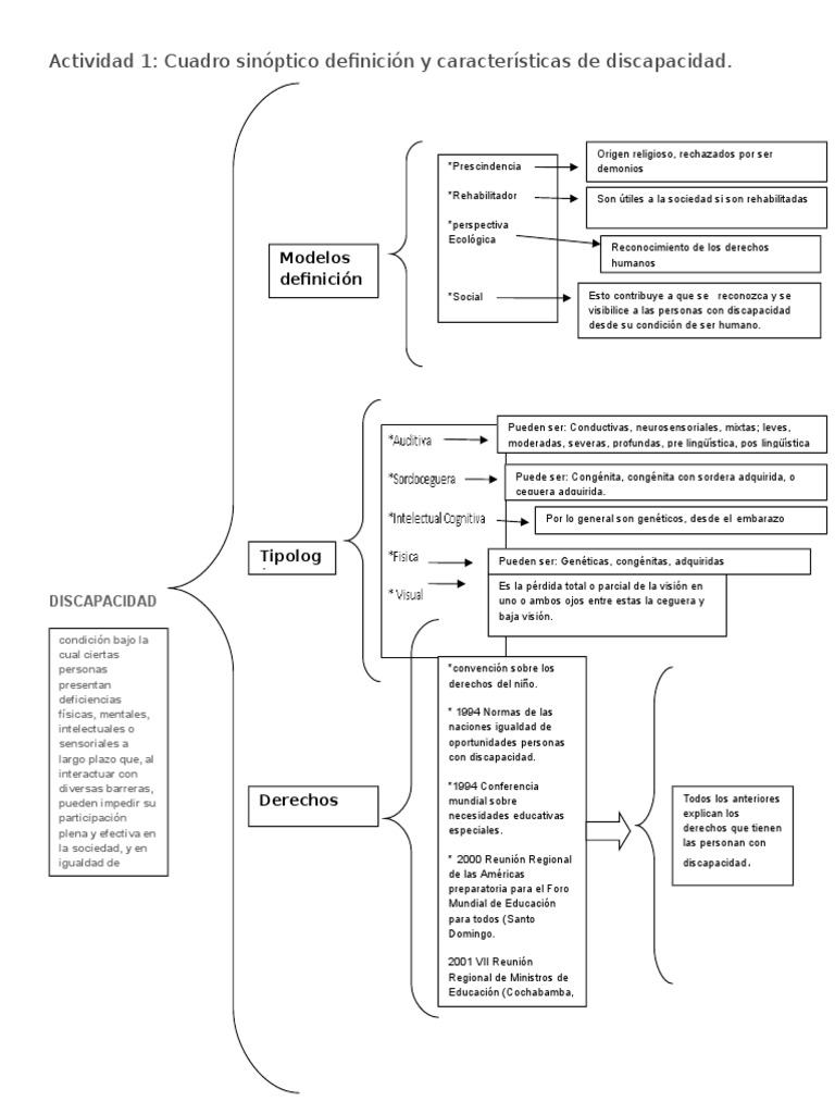 Cuadro Conceptual Discapacidad