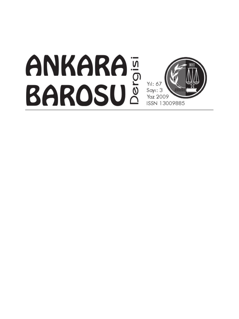 abd yaz ankara baro dergisi aralik 2009