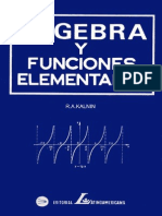 Álgebra y Funciones Elementales - R. a. Kalnin