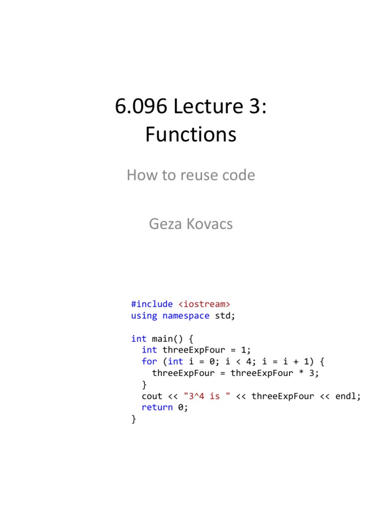 MIT6 096IAP11 Lec03 PDF | PDF