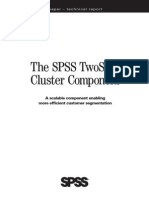 The SPSS TwoStep Cluster Component