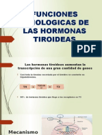 Funciones Fisiologicas de Las Hormonas Tiroideas