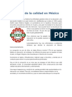 Cultura de La Calidad en México