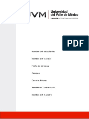 Portada Institucional UVM | PDF